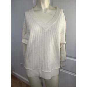 Vintage BODE Women’s Cream V Neck Sweater Size 42